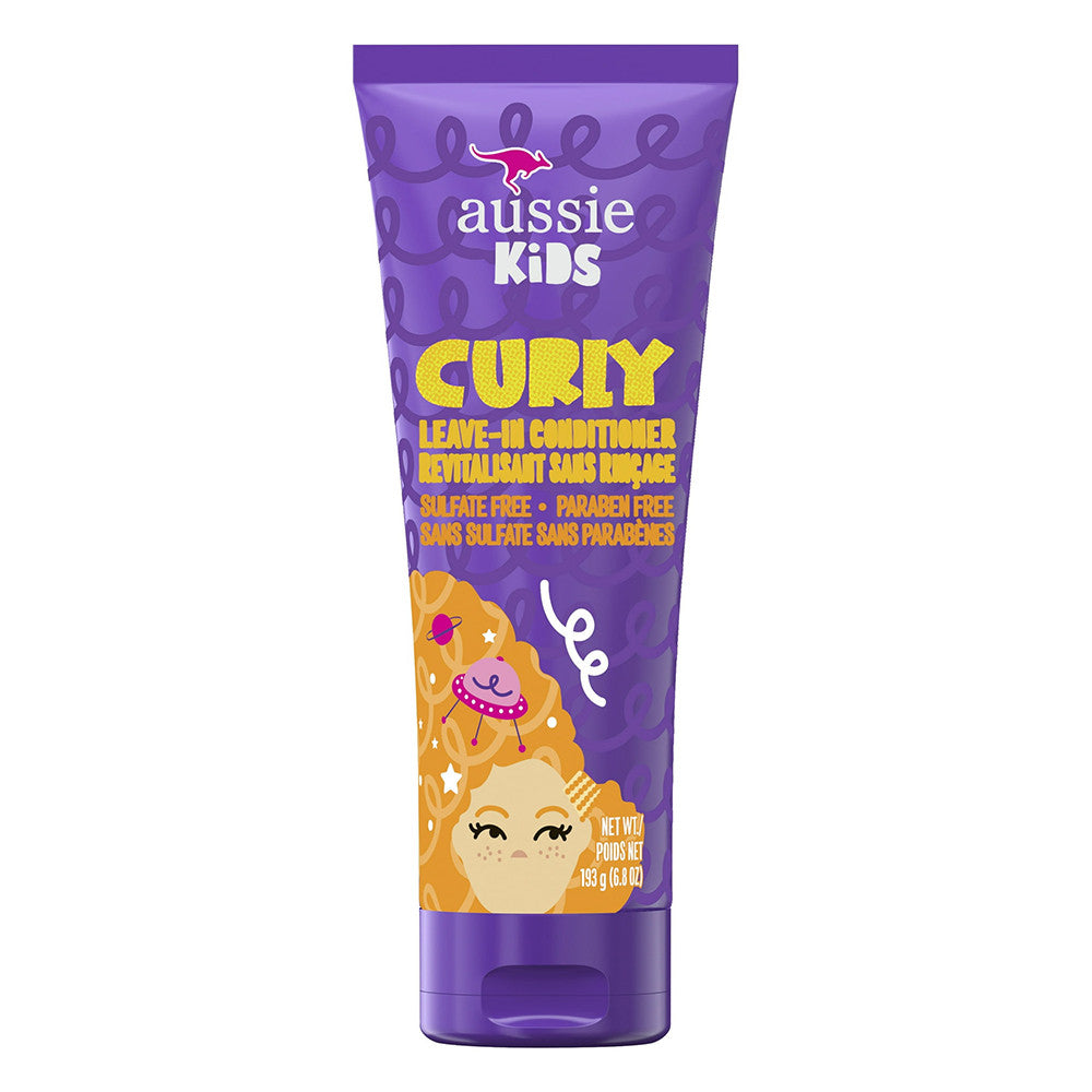 Aussie Kids Curly Leave In Conditioner for Kids, Sunny Tropical Fruit, 6.8 Oz